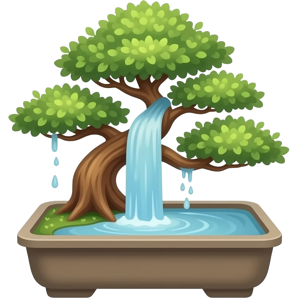Cascade bonsai emoji