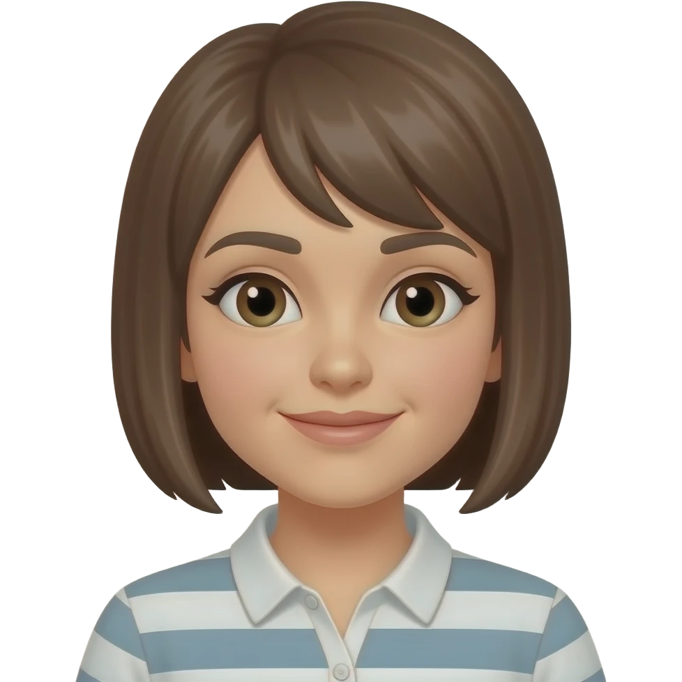 Mulher com Cabelo curto emoji