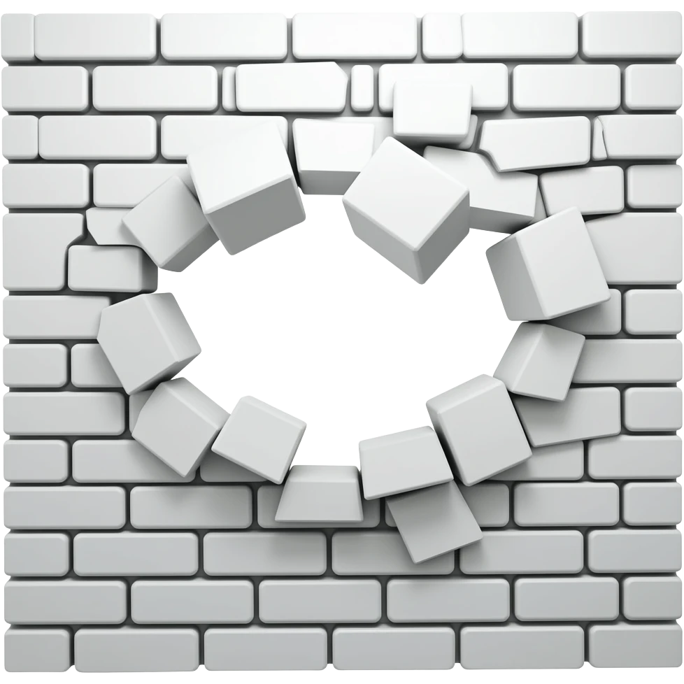 broken wall emoji