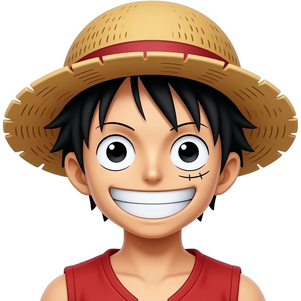 Can you make just Luffy 👒 from one piece? emoji