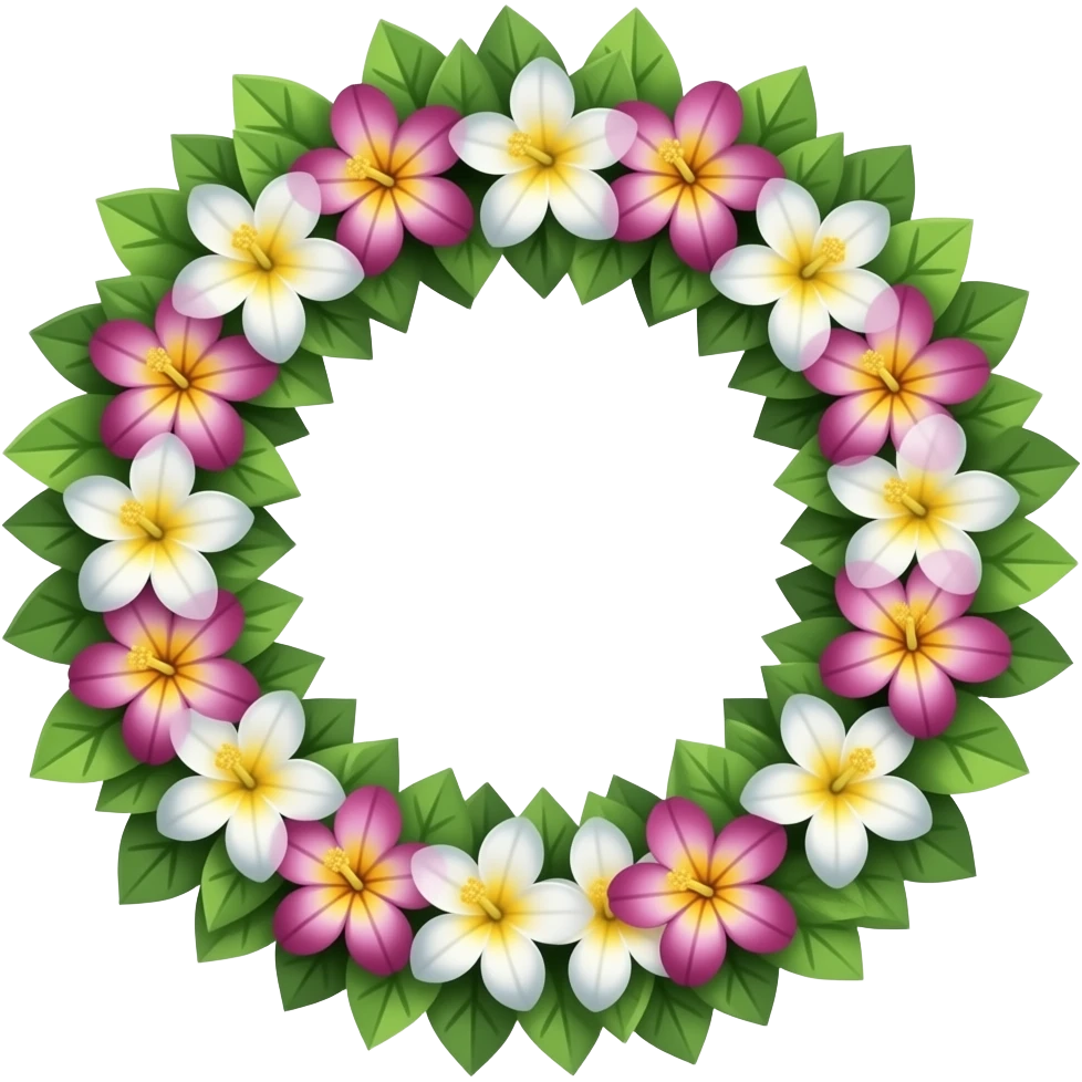I want a puakenkeni flower Lei emoji to add to my caption emoji
