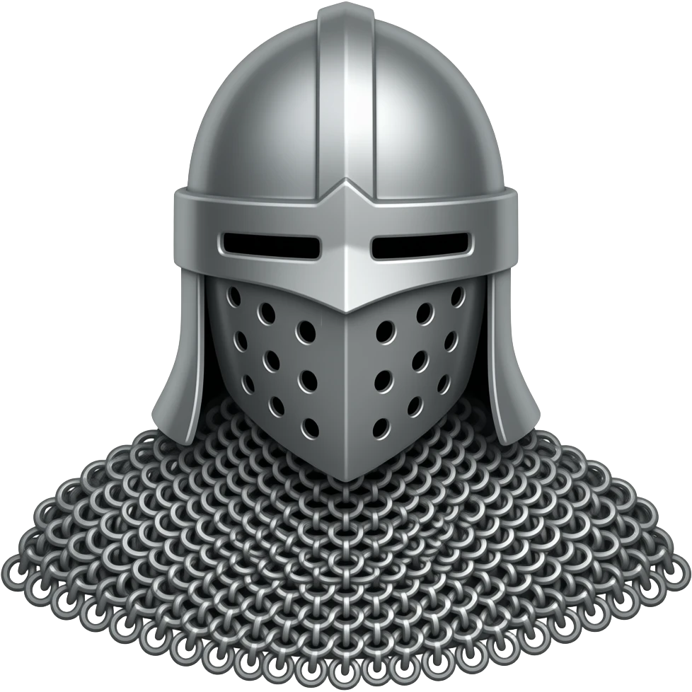 a chainmail knight emoji