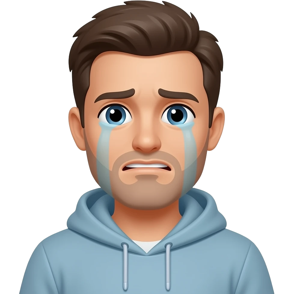 Man crying emoji