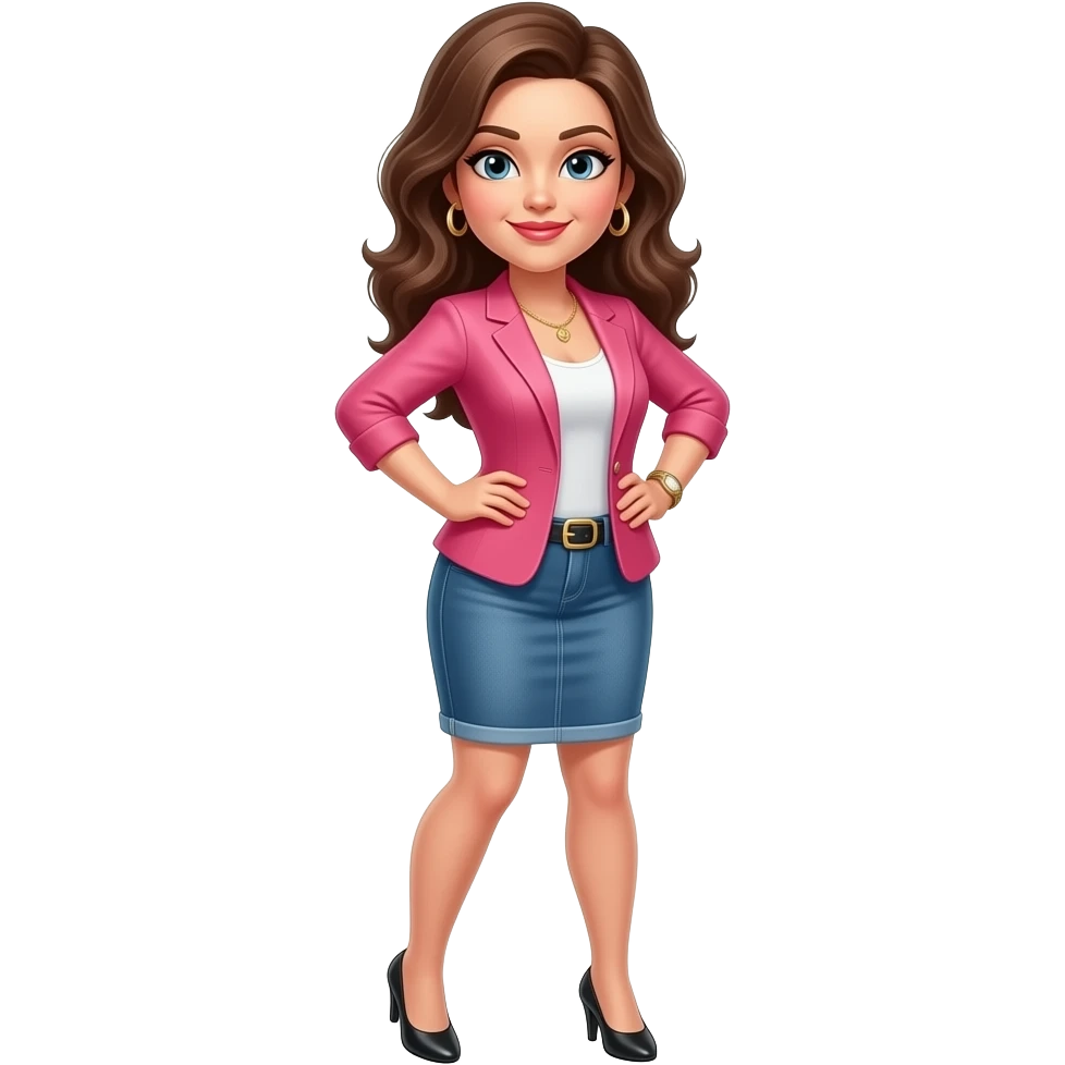 sassy lady with hands on hips and stomps her feet emoji