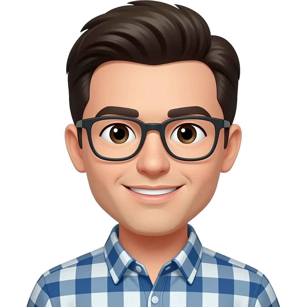 With glasses emoji