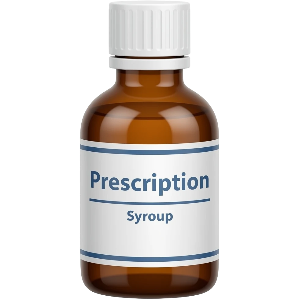 brown presciption cough syrup bottle emoji