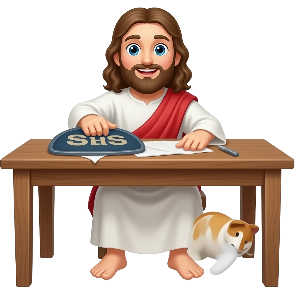 Jesus flipping IRS table over emoji