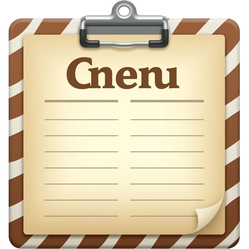 cafe menu emoji