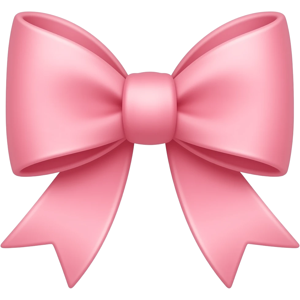 PASTEL  BOW PINK emoji