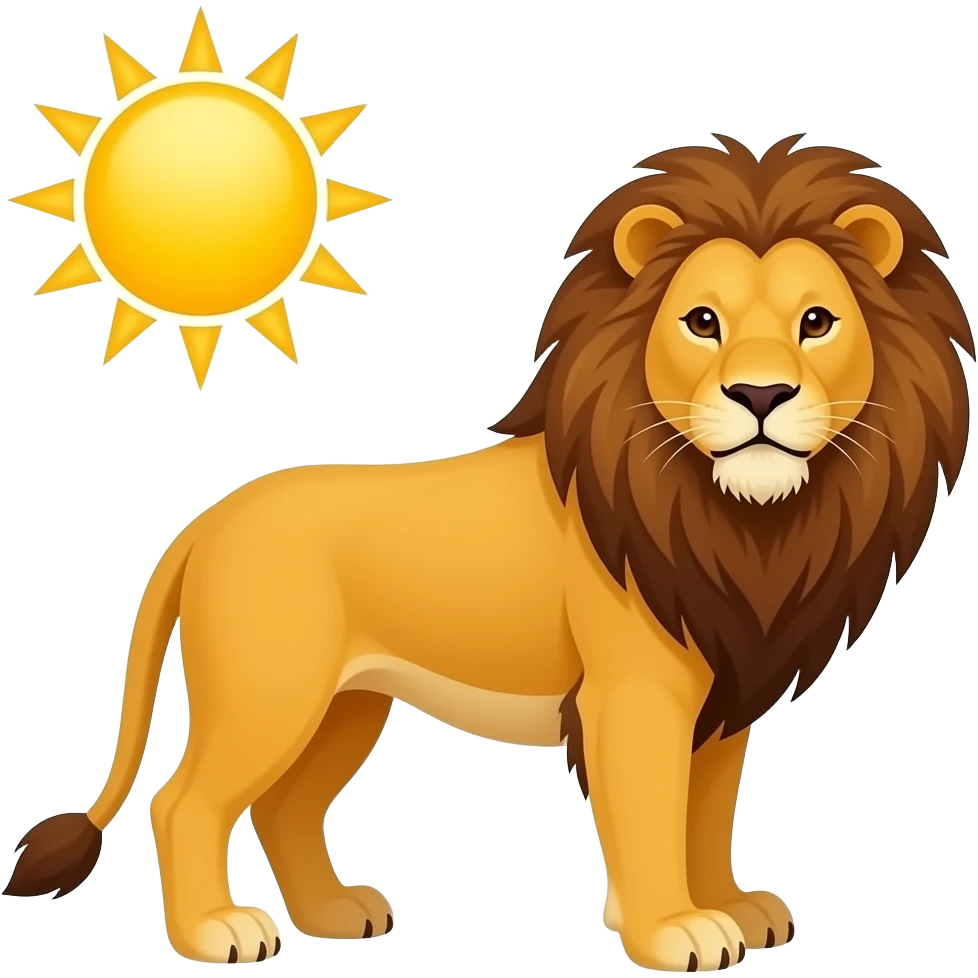 شیر و خورشید   ایموجی emoji