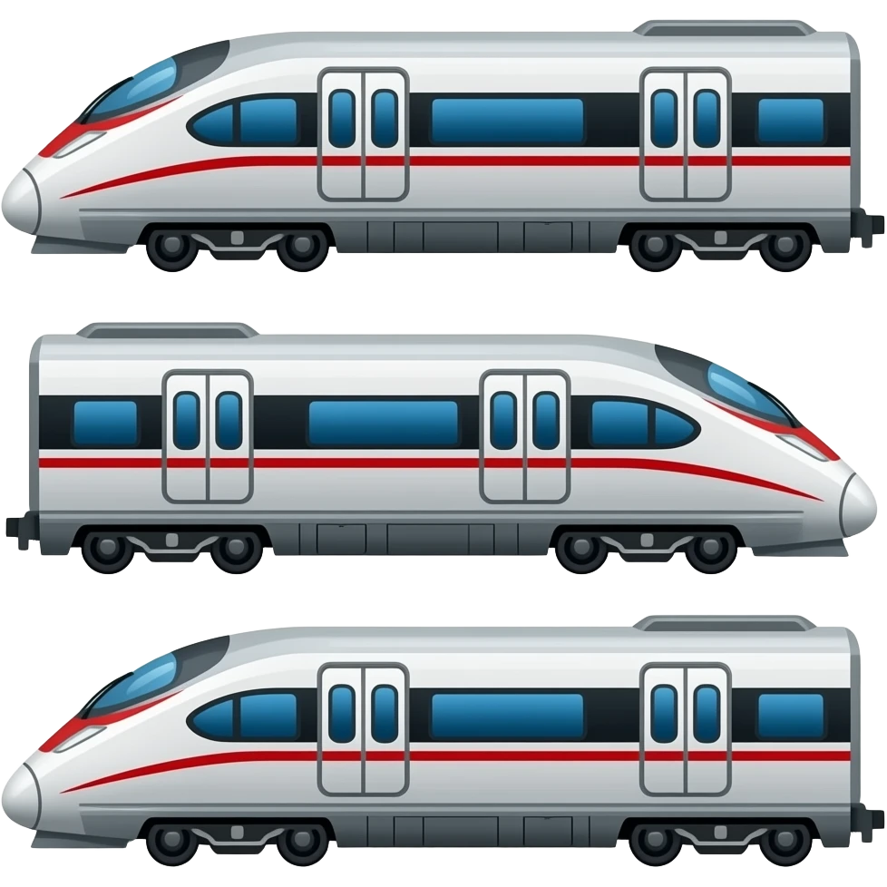 🚄🚃🚃🚃 emoji