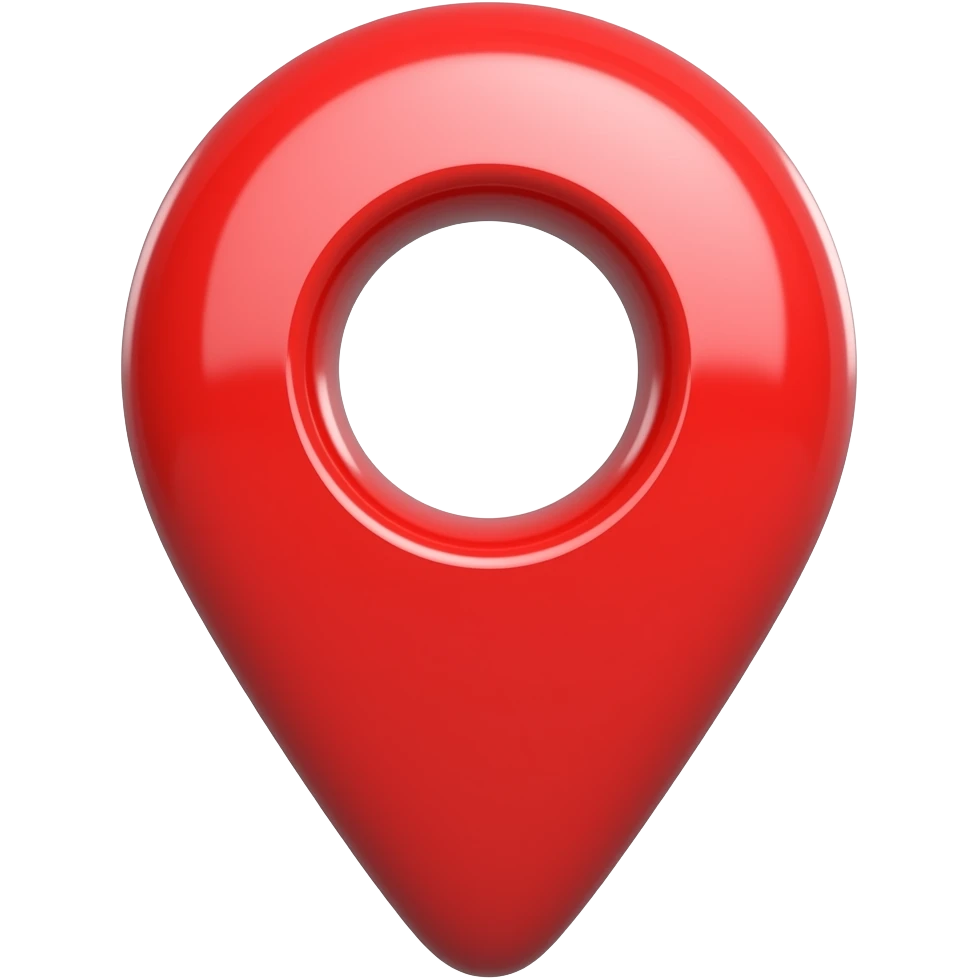 SIGNO DE UBICACIÓN 3D EN ROJO emoji