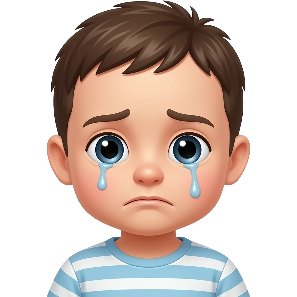 Sad baby emoji