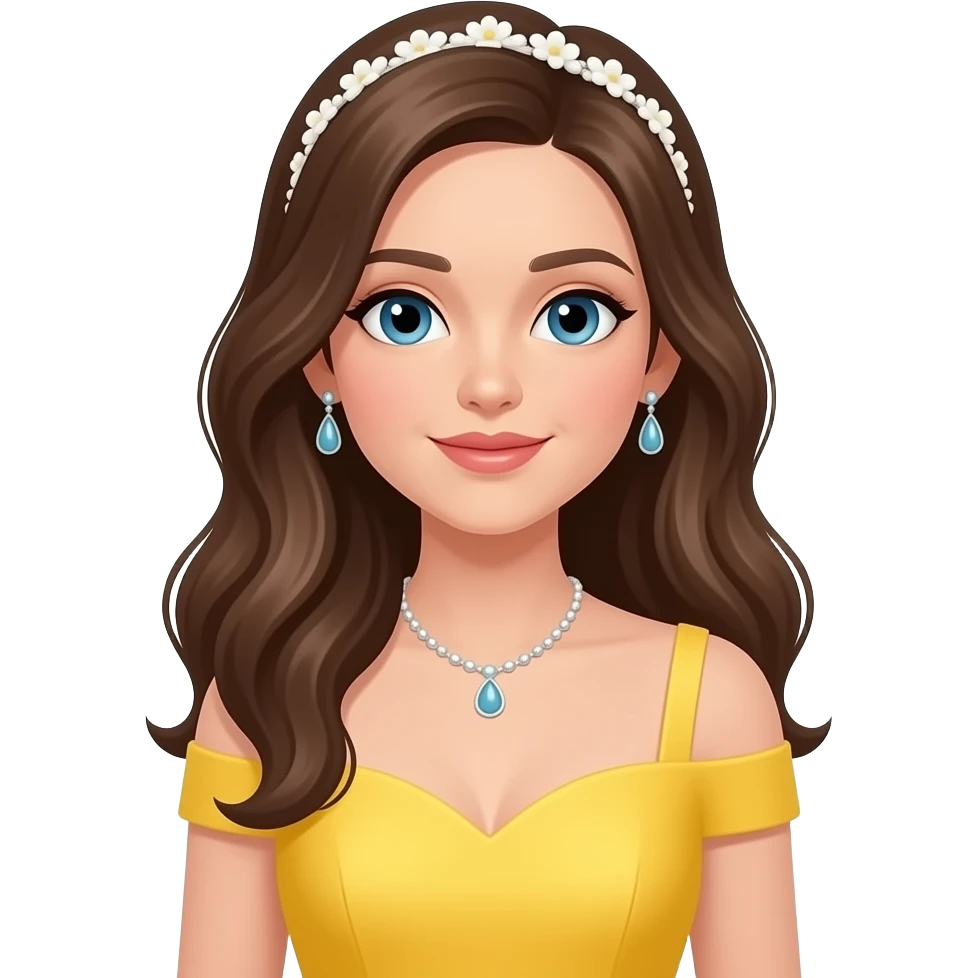 Vestido amarillo bridesmaid emoji