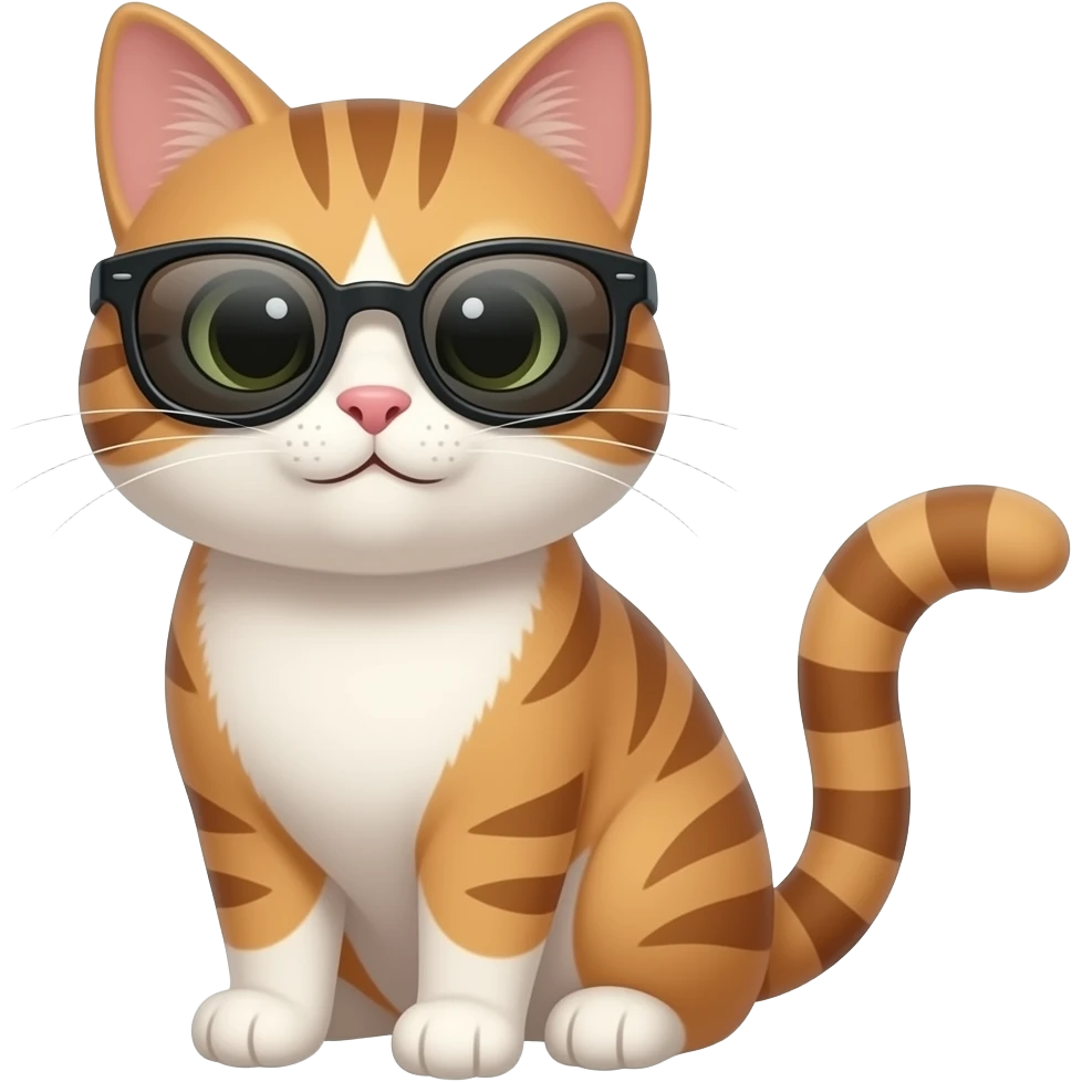 Cat wearing sunglasses emoji
