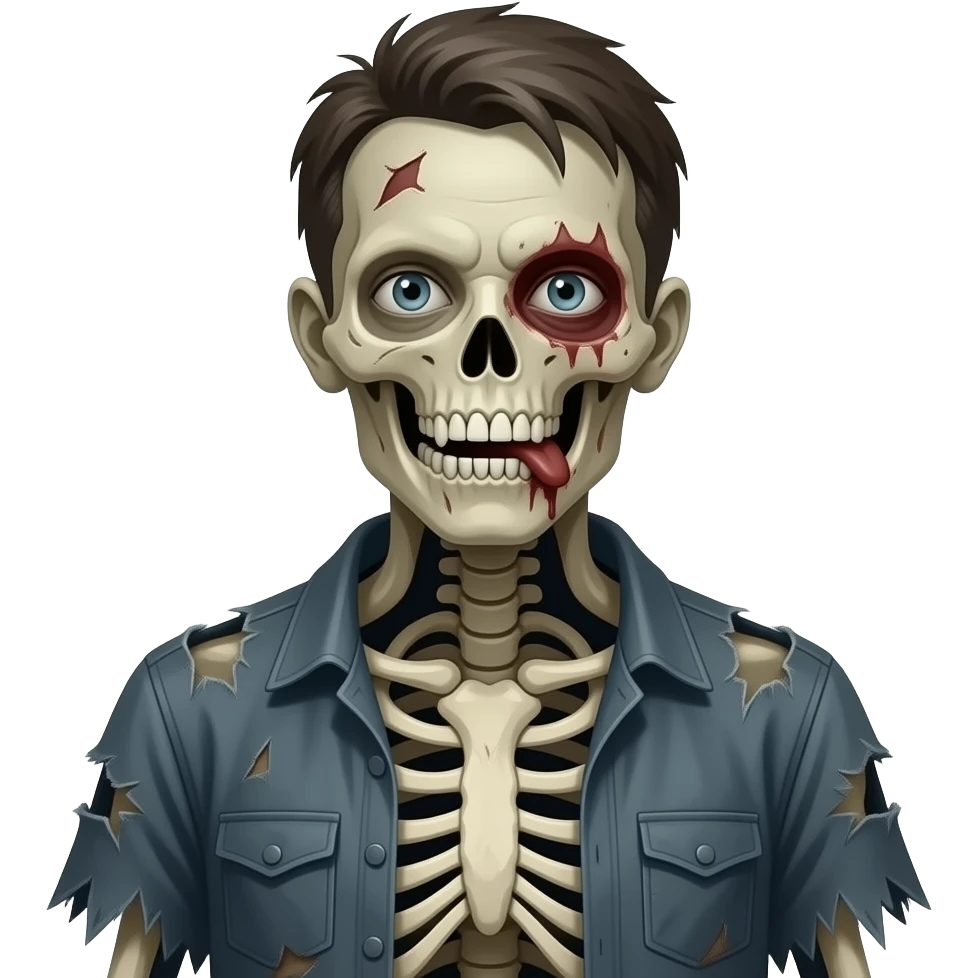 A zombie emoji