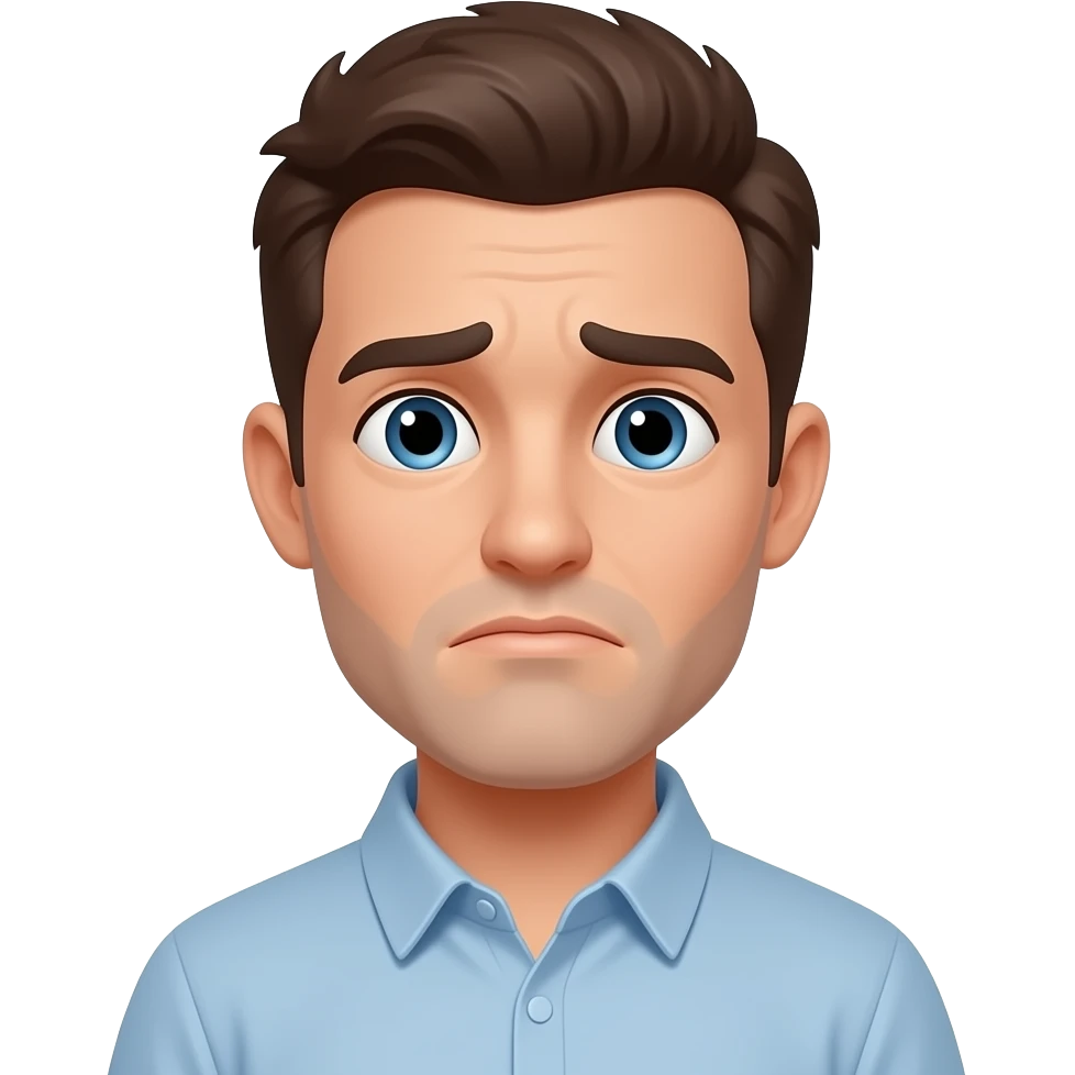 a man in problem emoji