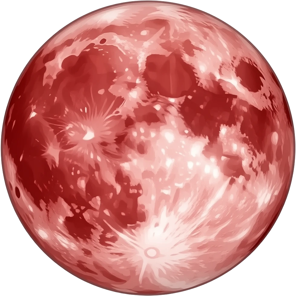 Red moon emoji