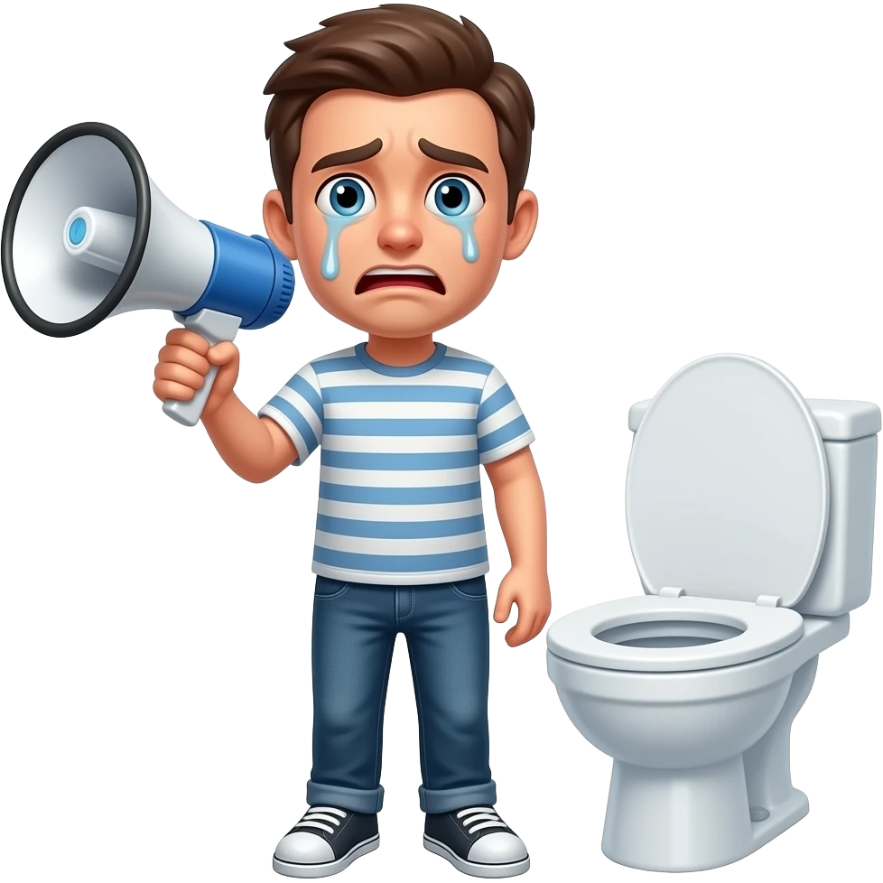 😣💩🤢📢🚽 emoji