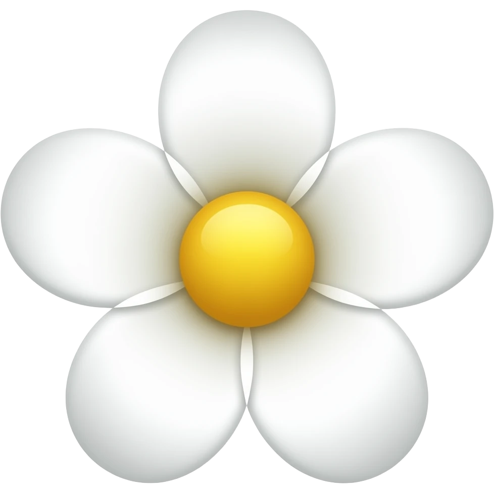 white flower emoji