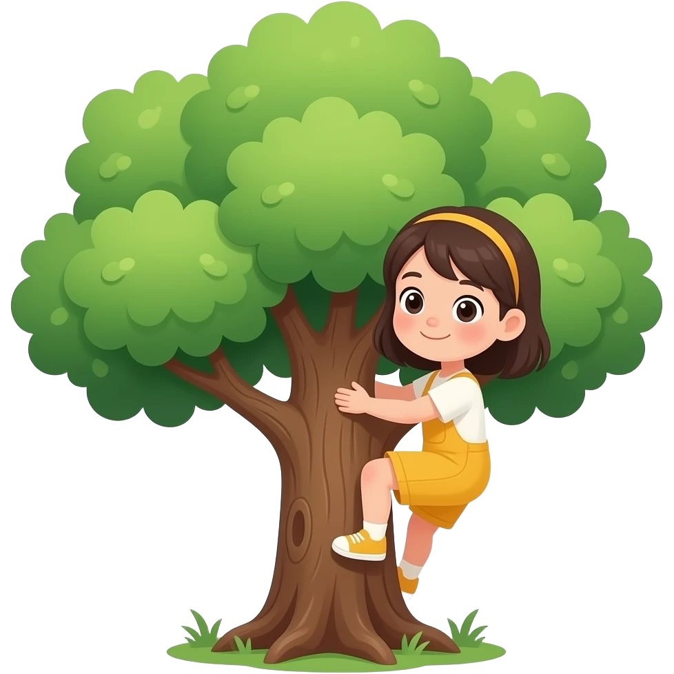 Accrobranche fille emoji
