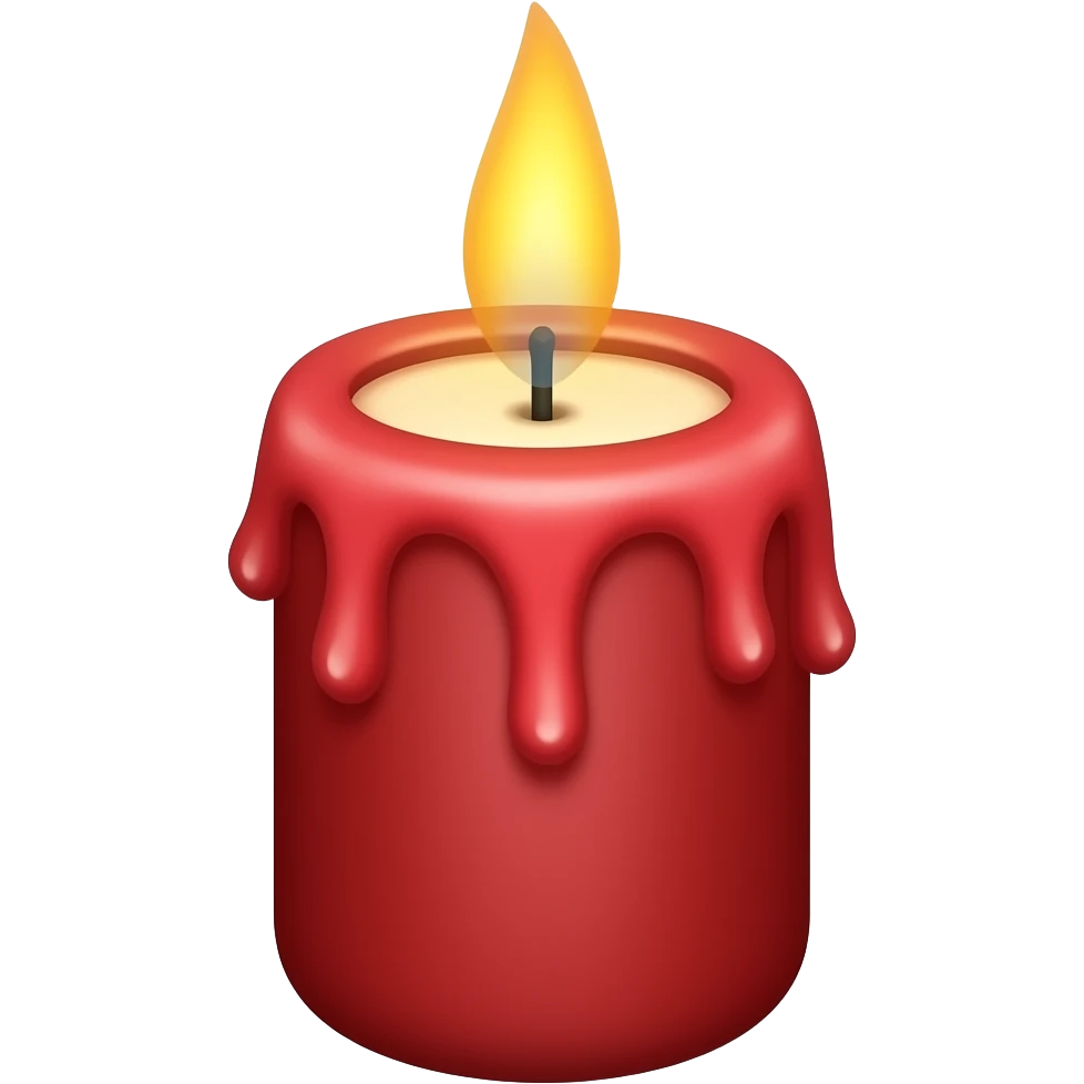 red candle emoji