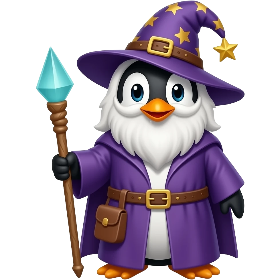 Penguin Wizard emoji