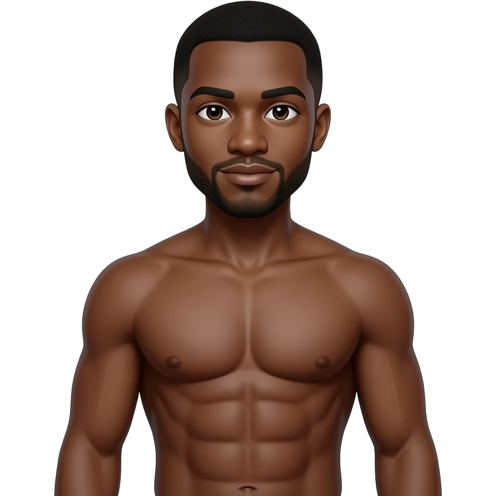 hot black man in abs emoji
