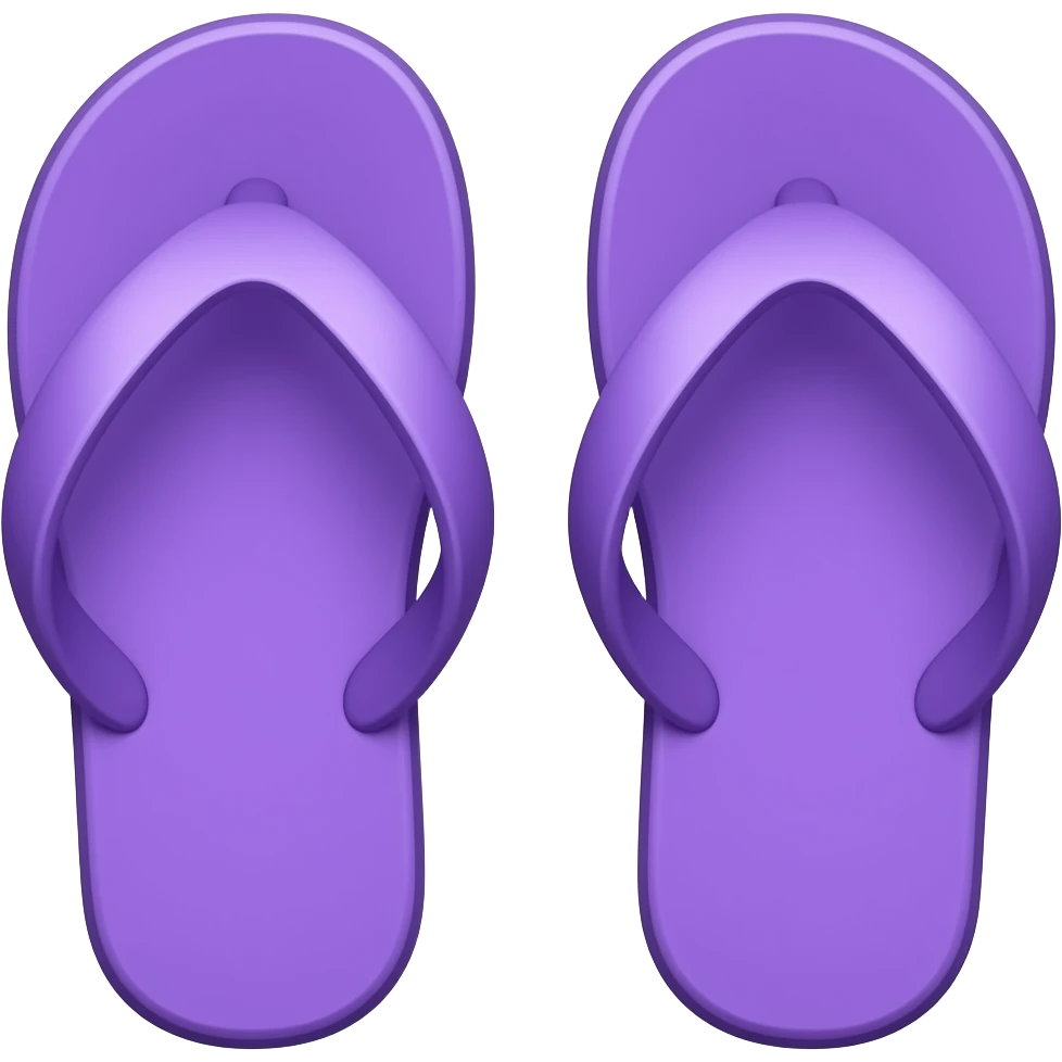 purple slippers emoji