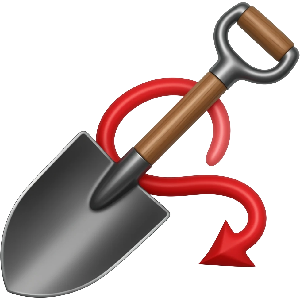 devil's shovel emoji