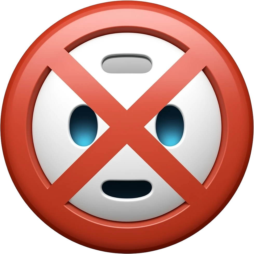 DO NOT ENTER emoji
