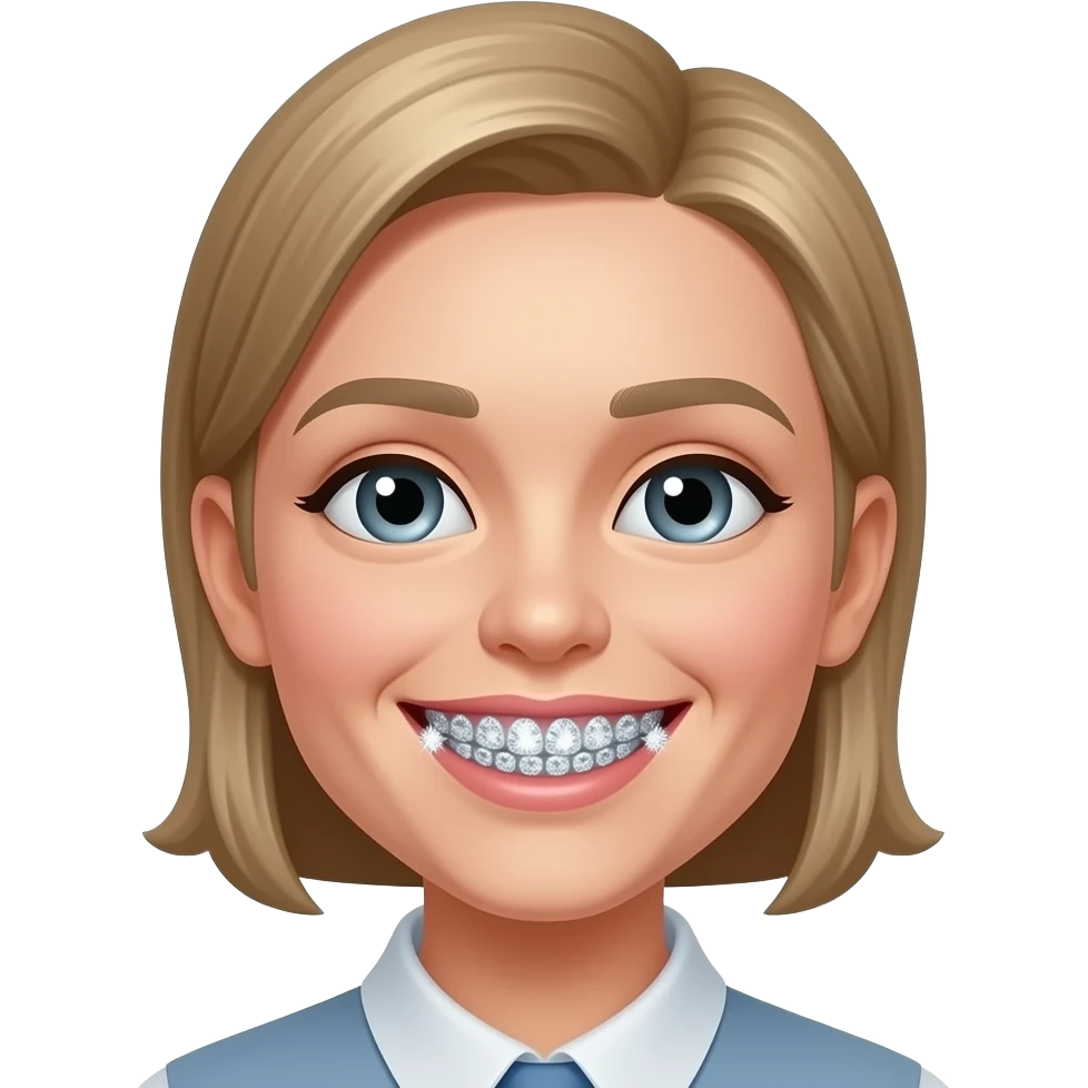 Dientes de diamantes emoji