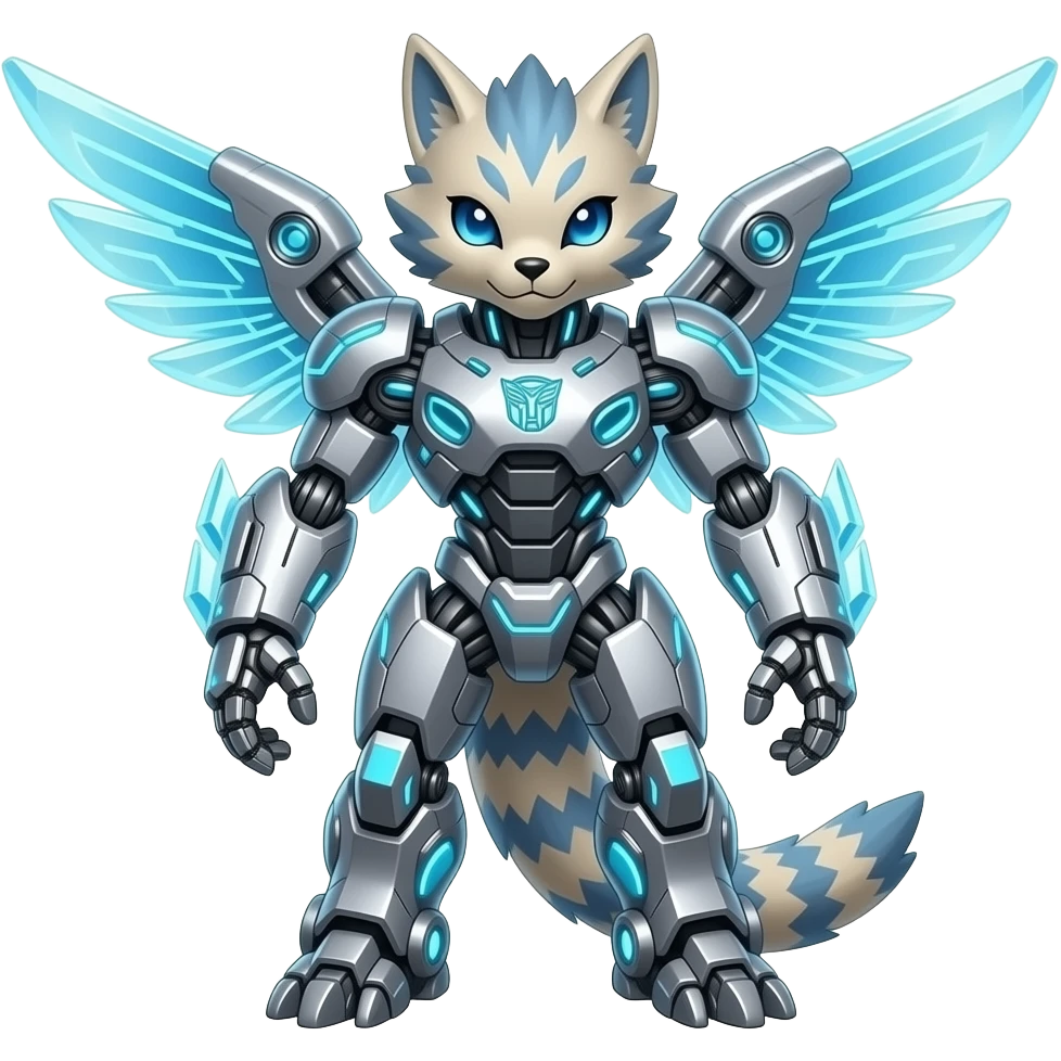 Futuristic Transformers-Protogen-Spectrobes-Digimon-Medabots-Fakémon-Hybrid-creature emoji