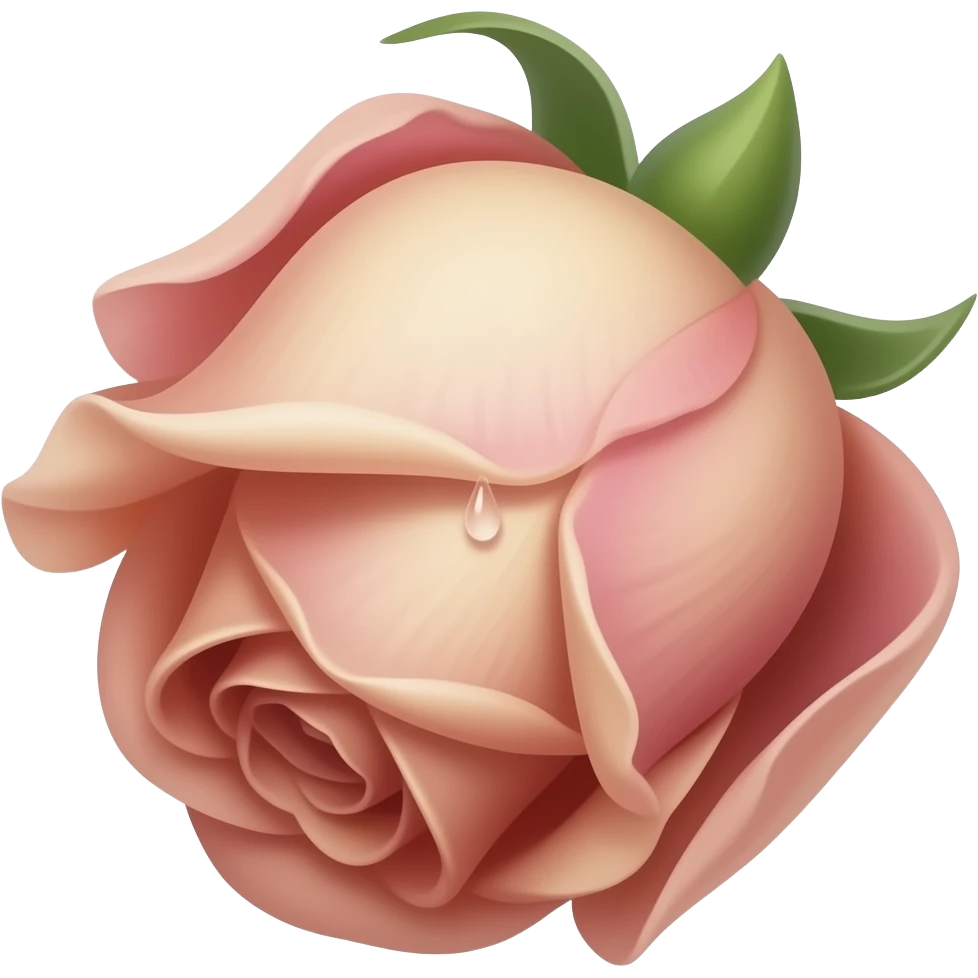 Sad rose emoji