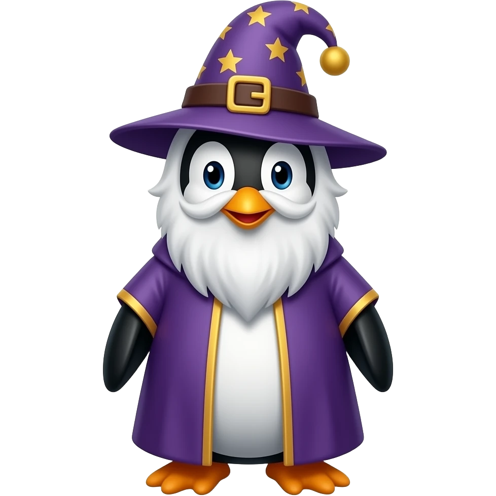 Penguin Wizard emoji