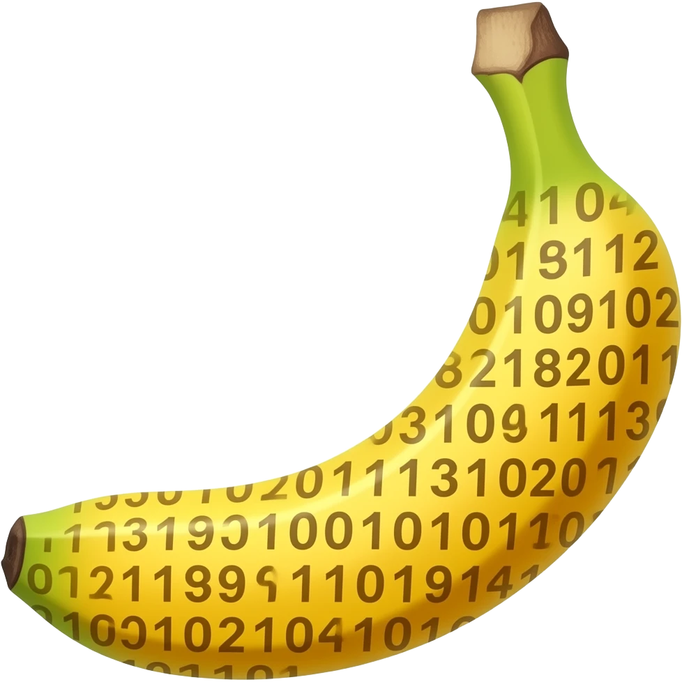 8192 BITS BANANA emoji