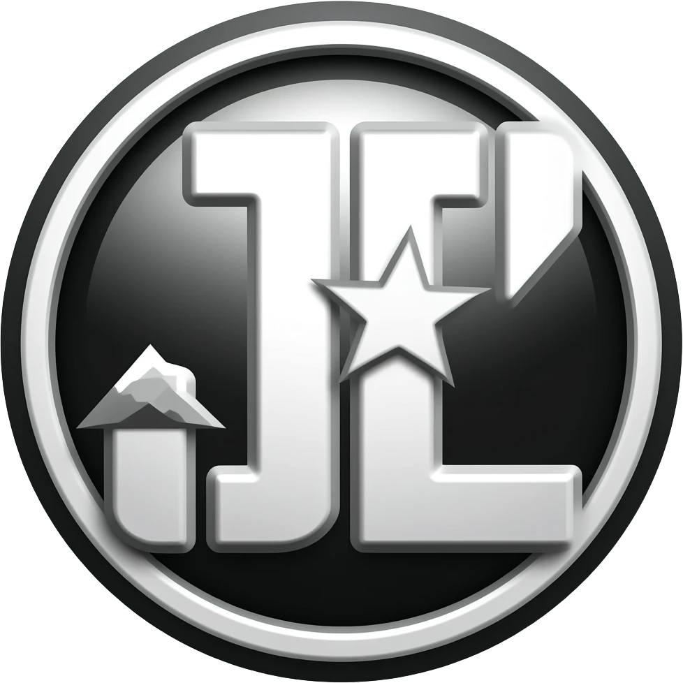 "Justice League" logo in black and white emoji