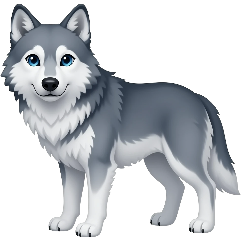 Love wolf emoji