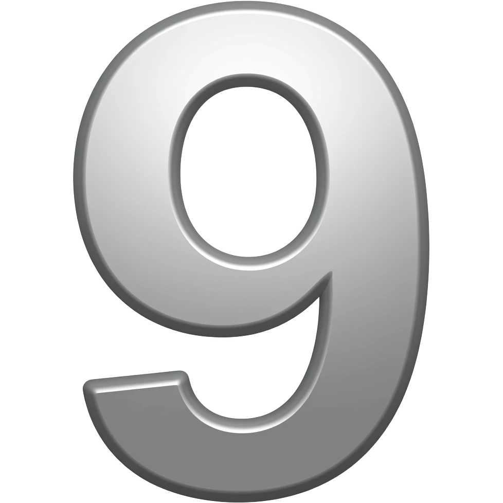 number 9 emoji
