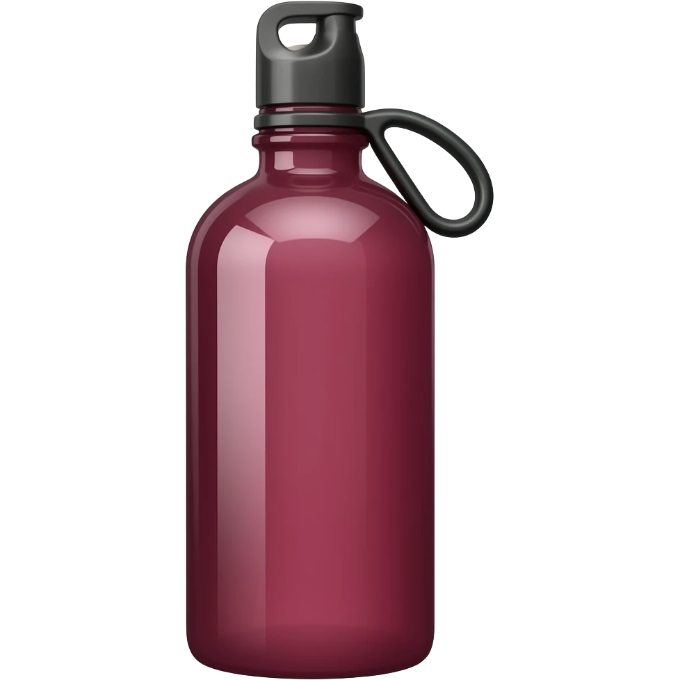 water bottle dark burgundy emoji