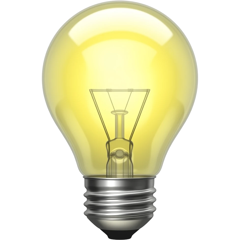 glowing bulb emoji
