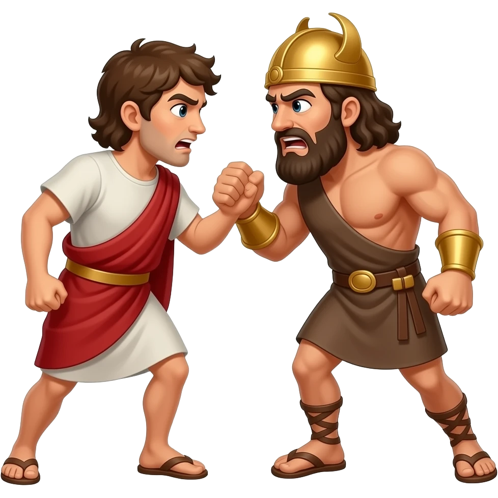 david vs goliath intense emoji