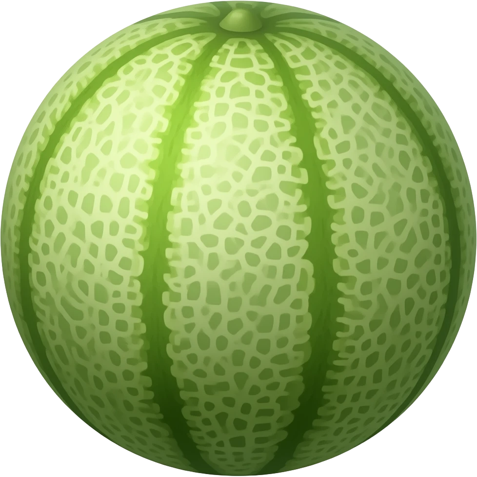 green oval melon emoji