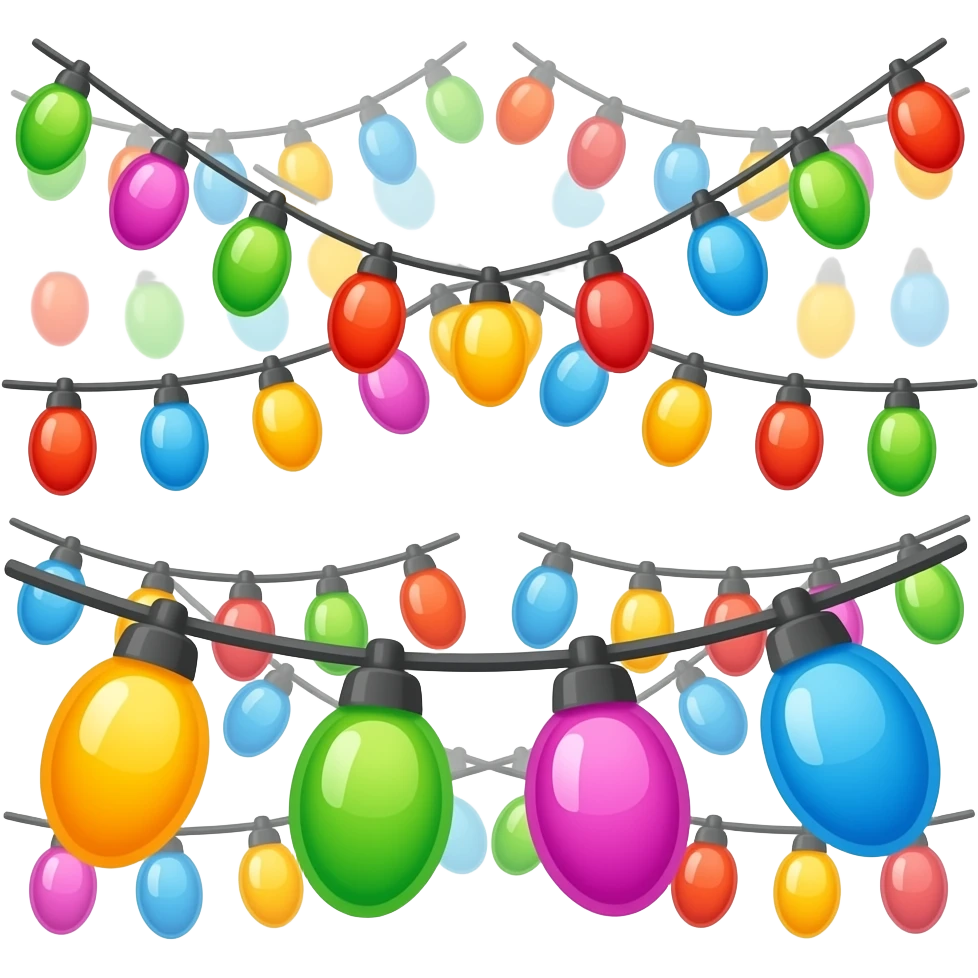 Colorful Festival Lights emoji