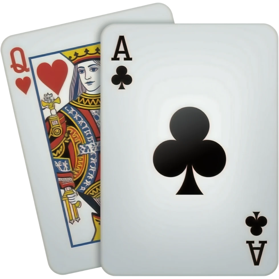 Create a card of Queen ace emoji