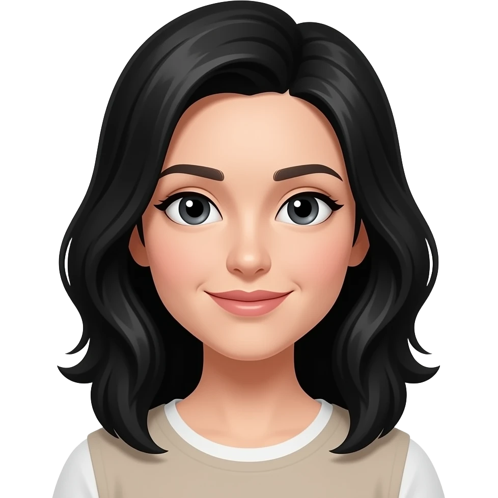 غير شعرها للاسود emoji