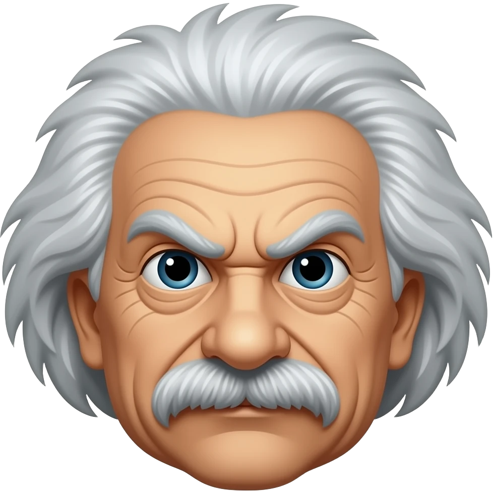 einstein angry emoji