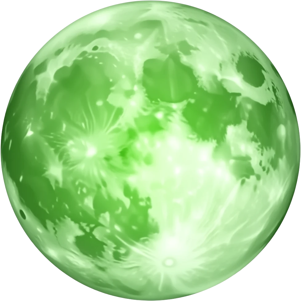 green moon emoji