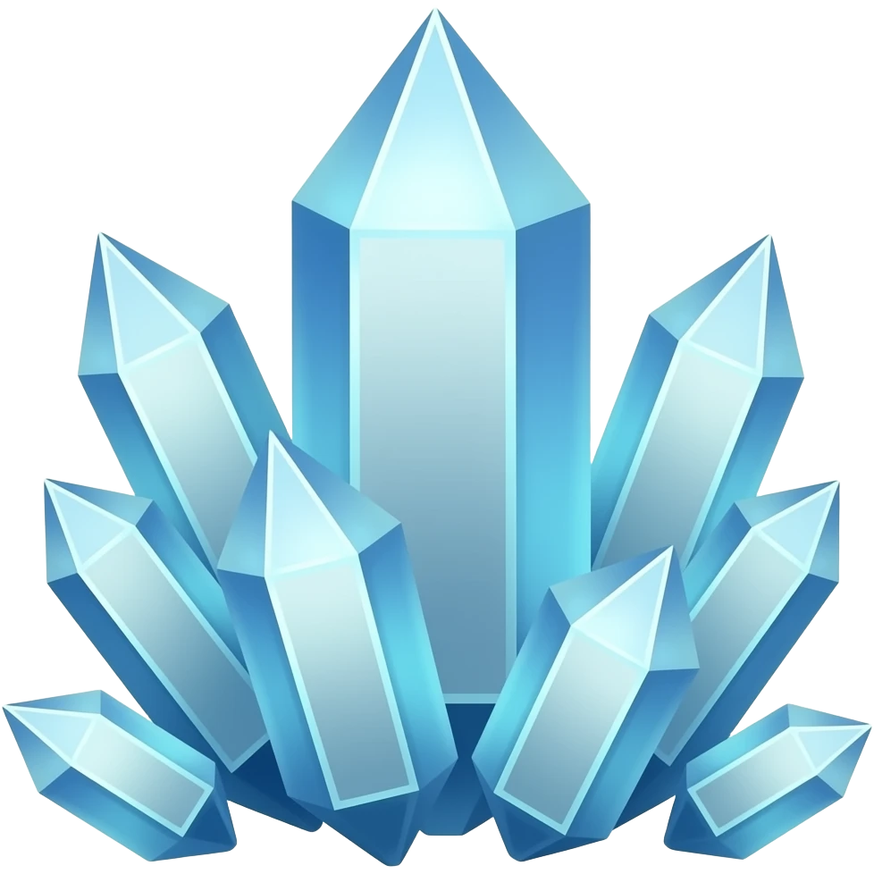 glowing crystals emoji
