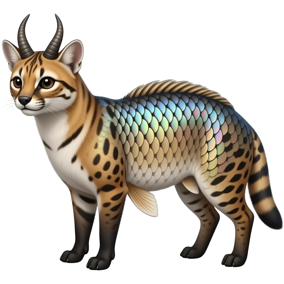 Horned Damaskus mutant koi-civet-genet-hybrid emoji